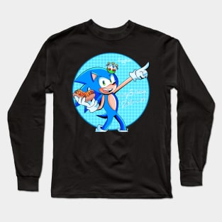Sonic happy birthday Long Sleeve T-Shirt